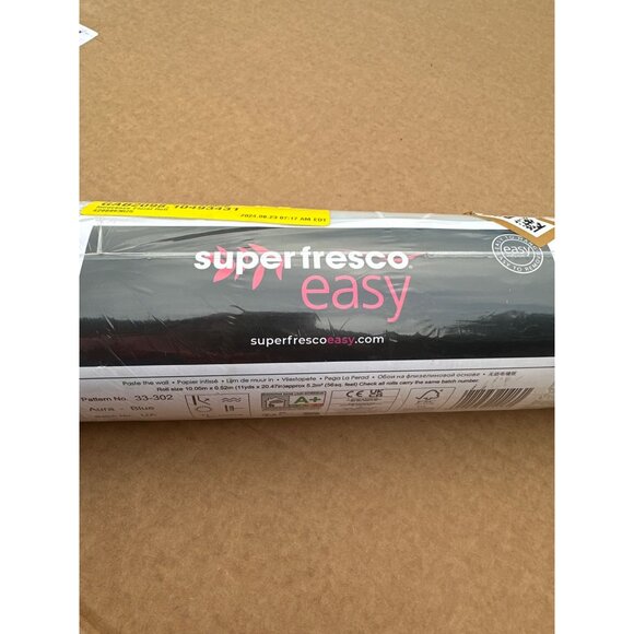 NEW Graham & Brown Aura Superfresco Blue Wallpaper 33-302 Floral Cottage Bloom - Picture 6 of 14